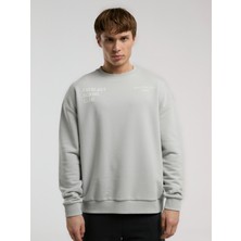 Everlast Boxing Club Açık Gri Erkek Sweatshirt