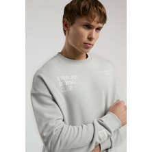 Everlast Boxing Club Açık Gri Erkek Sweatshirt