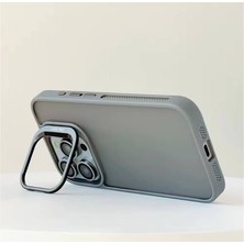 Apple Iphone 16 Pro Max Uyumlu Mat Serisi Standlı Kapak Magsafe Kılıf +Lens Koruma .
