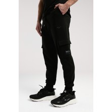 Ever Essentials Regular Siyah Erkek Kargo Cepli Jogger