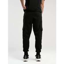 Ever Essentials Regular Siyah Erkek Kargo Cepli Jogger