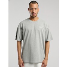 Ever Essentials Oversize Gri Melanj Erkek Tişört