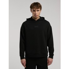 Everlast Siyah Ever Relaxed Comfort Kapüşonlu Erkek Sweatshirt Düz Desen ile Rahat Kullanım Sunar