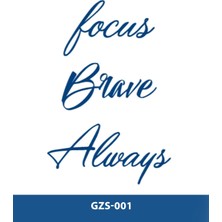 Tattoo GZS-001 Yarı Kalıcı Locus Love Always Believe Yazılı Dövme