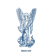 Tattoo MGZS-030 Yarı Kalıcı Yenik Haçlı Savaşcı Desen Dövme