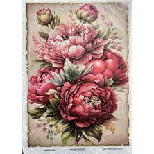 Lineart Pirinç Dekopaj Kağıdı Red1