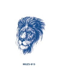 Tattoo MGZS-015 Yarı Kalıcı Aslan Büstü Desen Dövme