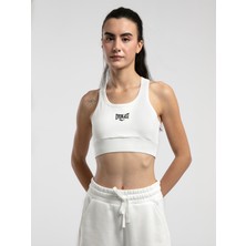 Ever Essentials Beyaz Kadın Pamuk Sporcu Sütyeni