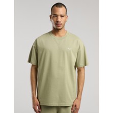 Ever Classics Oversize Arkası Baskılı  Yeşil Erkek Tişört