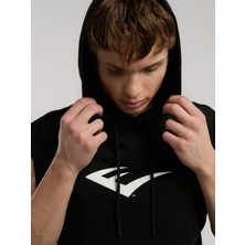 Ever Classics Oversize Siyah Erkek Kolsuz Sweatshirt
