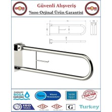 Mafsallı Engelli Tutunma Barı - Bedensel Engelli Tutunma Barı -73X23