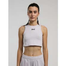 Everlast Ever Classics Kadın Lila Basic Crop Atlet %95 Pamuklu Rahat Tasarım XL Beden