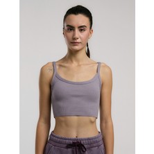 Ever Relaxed Rib Mürdüm Kadın Atlet Büstiyer