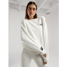 Ever Essentials Beyaz Kadın Sweatshirt