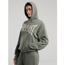 Everlast Authentic Boxing Wmn Oversize Haki Kadın Kapüşonlu Sweatshirt