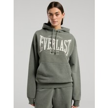 Everlast Authentic Boxing Wmn Oversize Haki Kadın Kapüşonlu Sweatshirt