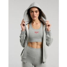 Ever Classics Wmn Gri Melanj Kadın Kapüşonlu Full Zip Sweatshirt