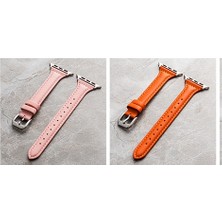 ​​​watch 40MM Uyumlu Krd-28 Deri Kordon Mtsc - Pembe