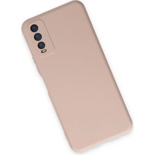 Vivo Y11S Kılıf Nano Içi Kadife Silikon - Pudra - LORCE5637-7242