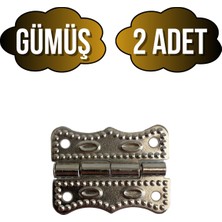 Papatya Tavla Menteşesi Mobilya Kutu Menteşesi(Gümüş)(En:3cm Boy:2cm)