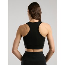 Ever Essentials Siyah Kadın Pamuk Sporcu Sütyeni