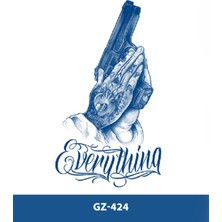 Tattoo GZ-424 Orta Boy Yarı Kalıcı Everything Yazılı ve Desen Dövme