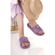 Moda Fırsat Kadın Terlik Kaydırmaz Su Geçirmez Şık Ev Dışarı Plaj Yazlık Günlük Terlik