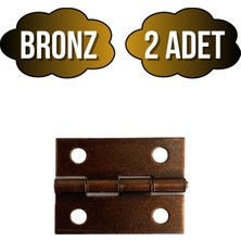 DS Yapı Bronz Tavla Menteşesi Mobilya Kutu Menteşesi(Bronz)(En:3cm Boy:2cm)