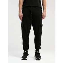 Ever Essentials Regular Siyah Erkek Kargo Cepli Jogger