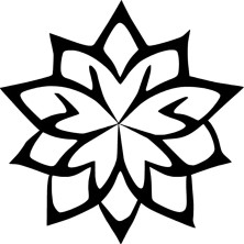 Çiçek Oto Özel Yeni Sticker Siyah 25 x 25 cm