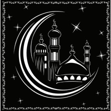 Cami Silueti Model 1 Oto Özel Yeni Sticker 25 x 25 cm