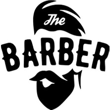 The Barber Oto Özel Yeni Sticker Siyah 30 x 30 cm