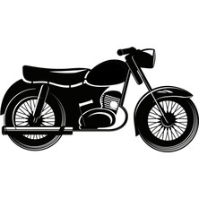Klasik Motosikletler Model 4 Oto Özel Yeni Sticker 30 x 15 cm