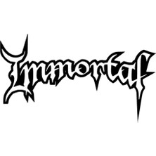 Immortal Oto Özel Yeni Sticker Siyah 30 x 18 cm