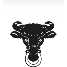 Boğa Başı Oto Özel Yeni Sticker 30 x 27 cm