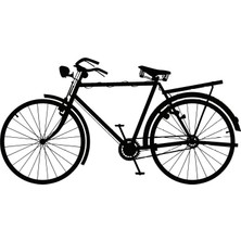 Bisiklet Model 7 Oto Özel Yeni Sticker 30 x 15 cm