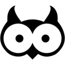 Baykuş Kafası Oto Özel Yeni Sticker 25 x 20 cm