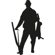 Avcı ve Av Oto Özel Yeni Sticker 20 x 34 cm