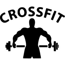 Halter Sporcusu Oto Özel Yeni Sticker Siyah 30 x 24 cm