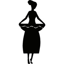 Afrikalı Kadın Model 5 Oto Özel Yeni Sticker 15 x 38 cm