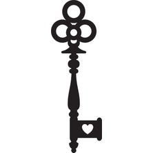 Tarihi Anahtar Desen Model 12 Oto Özel Yeni Sticker 10 x 30 cm