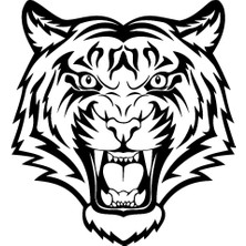 Kaplan Başı Oto Özel Yeni Sticker 25 x 25 cm