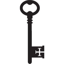 Tarihi Anahtar Desen Model 2 Oto Özel Yeni Sticker 10 x 26 cm