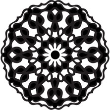 Çiçek Deseni Model 9 Oto Özel Yeni Sticker 30 x 30 cm