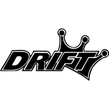 Drift Oto Özel Yeni Sticker Siyah 30 x 15 cm