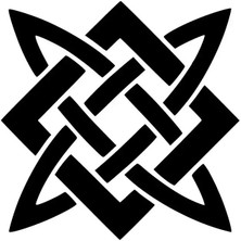 Geometrik Şekil Oto Özel Yeni Sticker Siyah 30 x 30 cm