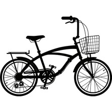 Bisiklet Model 4 Oto Özel Yeni Sticker 30 x 21 cm