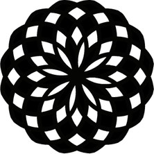 Çiçek Deseni Model 16 Oto Özel Yeni Sticker 30 x 30 cm