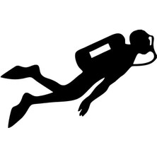 Dalgıç Oto Özel Yeni Sticker Siyah 30 x 18 cm