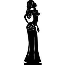 Afrikalı Kadın Model 2 Oto Özel Yeni Sticker 15 x 62 cm